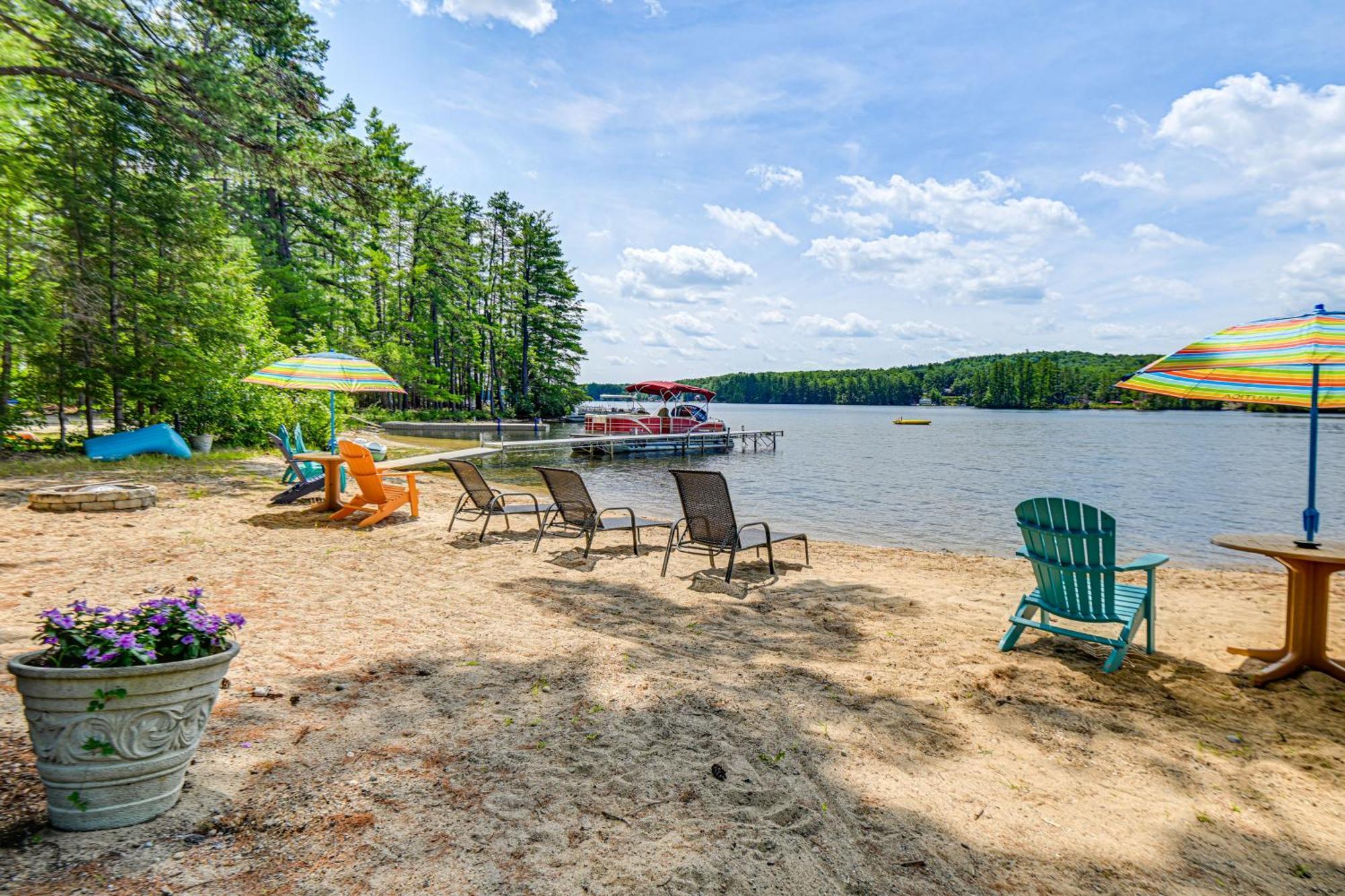 Square Pond Vacation Rental With Boat Dock And View! Acton Exterior foto